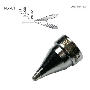 HAKKO NOZZLE,0.6mm,THIN PAD,FR-301,FR-4101/4102